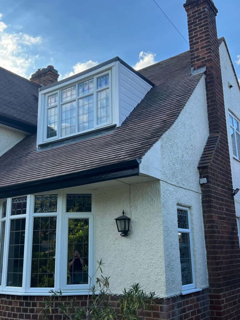 This is a photo of a dormer window which has just had some repairs carried out where the roof and the dormer meet. Works carried out by MCM Roofing Repairs Trowbridge